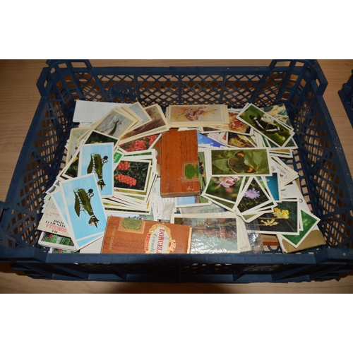 239 - basket of collectors cards