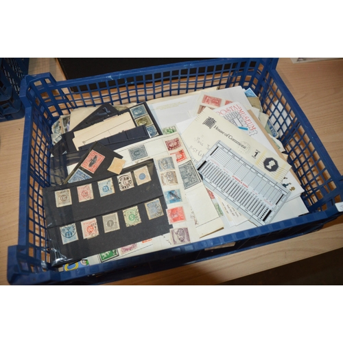 242 - basket of stamps