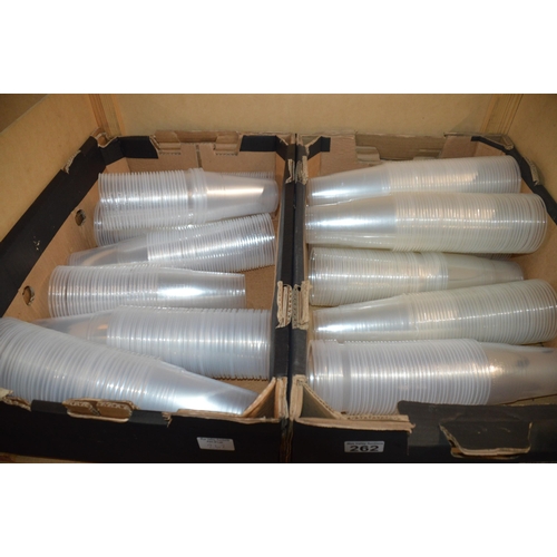 262 - 2 boxes of disposable glasses