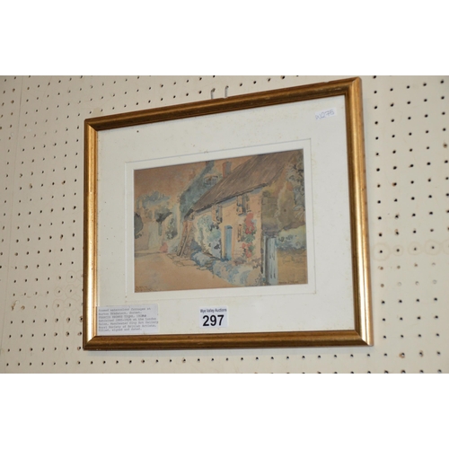 297 - framed watercolour