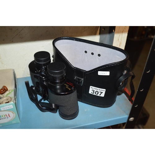 307 - cased binoculars