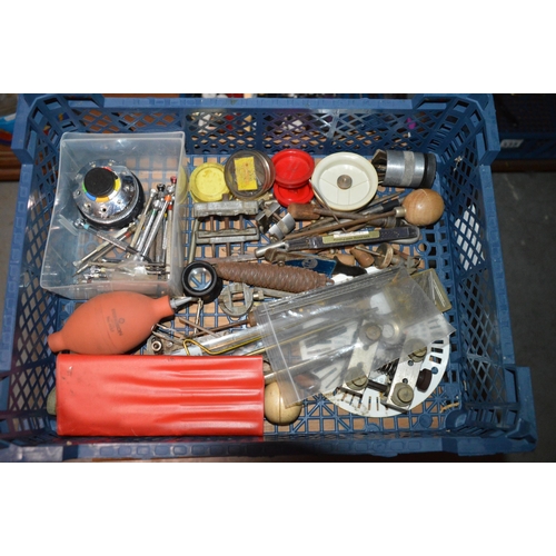 339 - basket of watchmakers tools