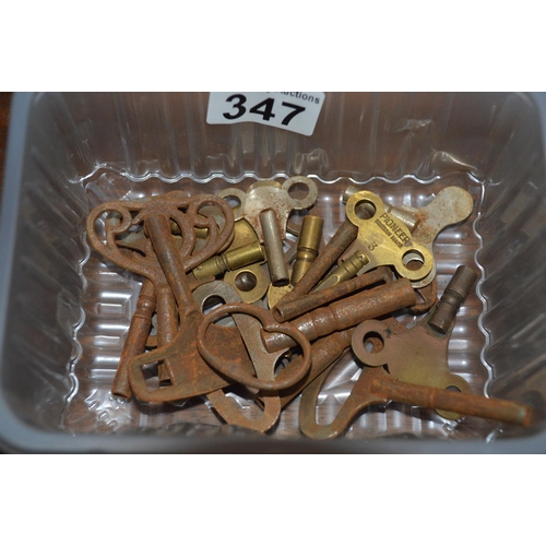 347 - assorted clock keys