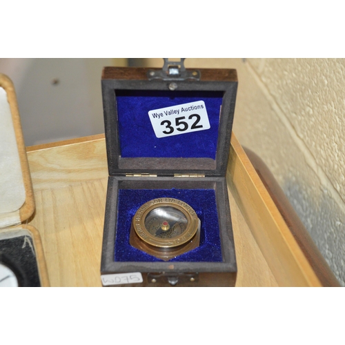 352 - cased compass