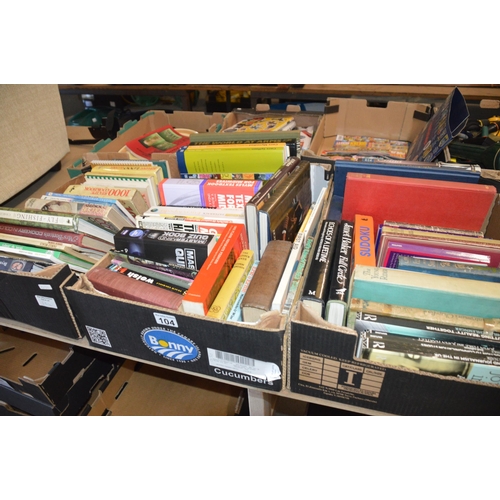 104 - 3 boxes of books