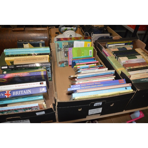 106 - 3 boxes of books