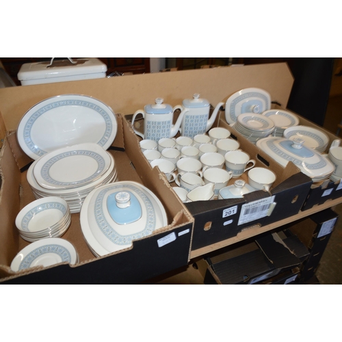 201 - 3 boxes of Royal Doulton tea & dinner service