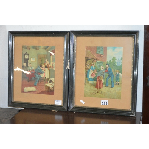 229 - 2 framed prints