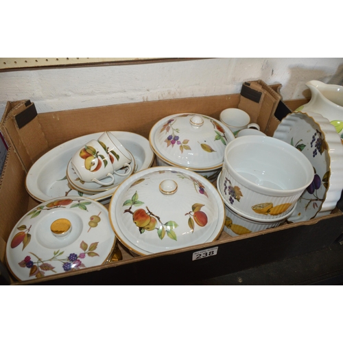 238 - box of Royal Worcester china