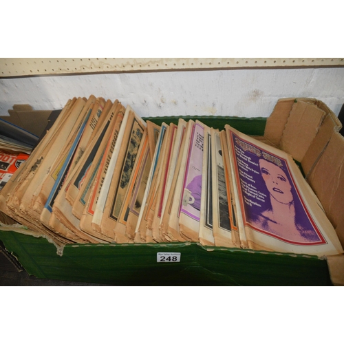 248 - box of vintage Rolling Stone Magazines