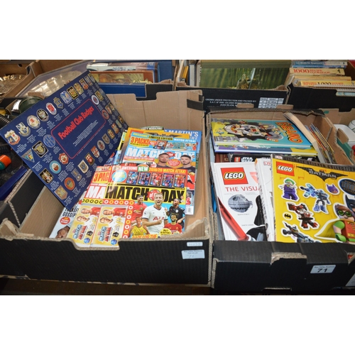 71 - 2 boxes of kids books etc