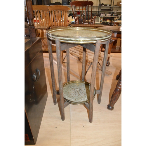 258 - brass tray table