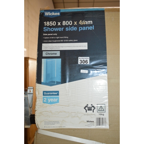 306 - boxed shower screen