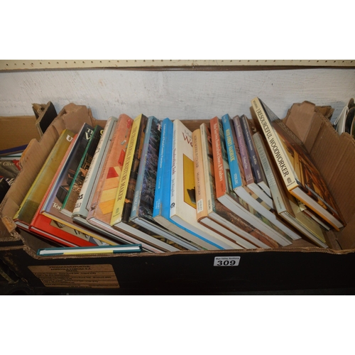 309 - box of woodworking books