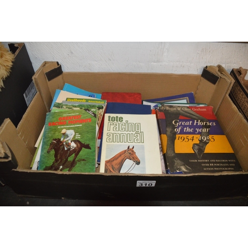 310 - box of horse racing books