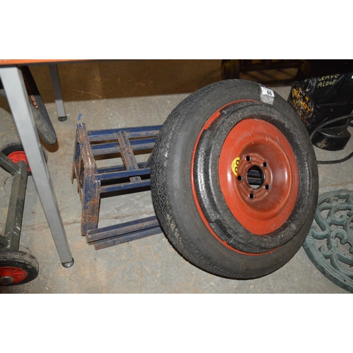 86 - car ramps & spare wheel