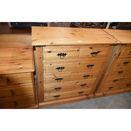 146 - pine chest of drawers