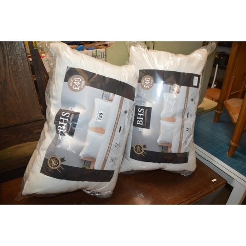 159 - 2 pairs new pillows