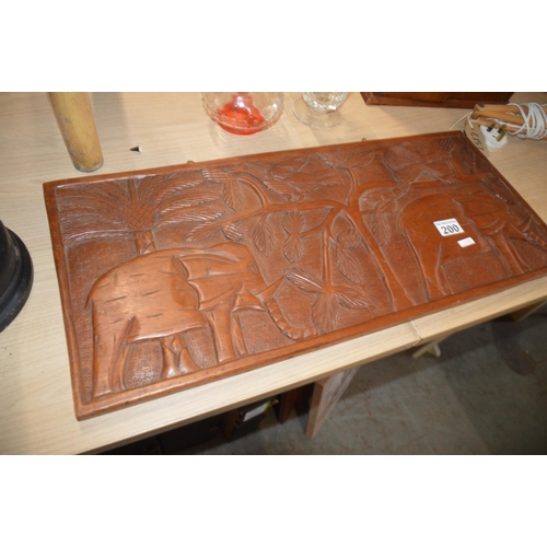 200 - carved plaque