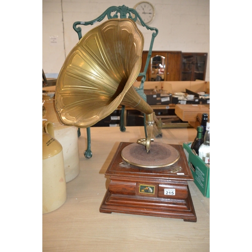 215 - HMV gramophone