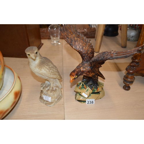 238 - 2 x bird sculptures