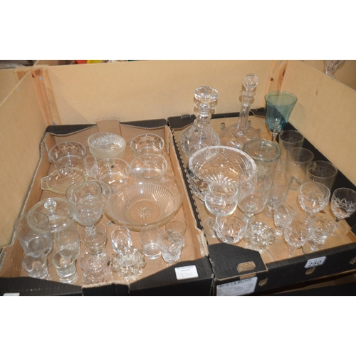 250 - 2 boxes of glassware