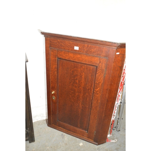 265 - oak corner cupboard