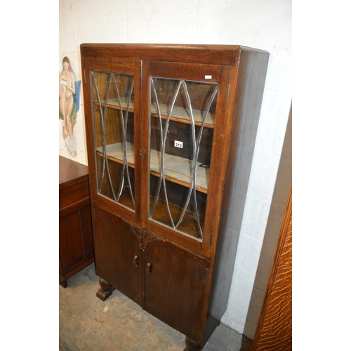 270 - glazed bookcase