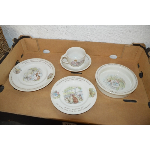 301 - qty of Wedgwood Beatrix Potter christening china