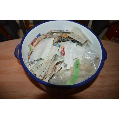 347 - large tub of stamps