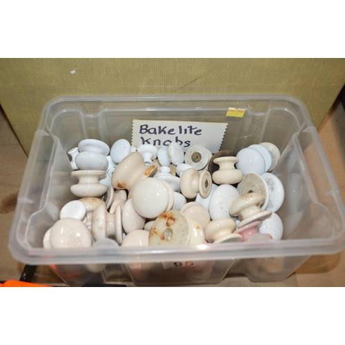 95 - tub of furniture knobs