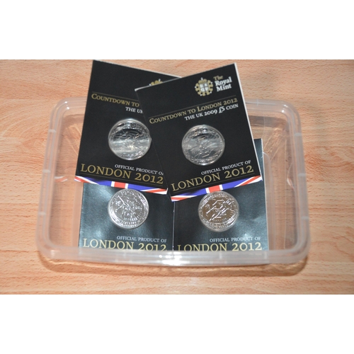 403 - 4 collectable £5 coins