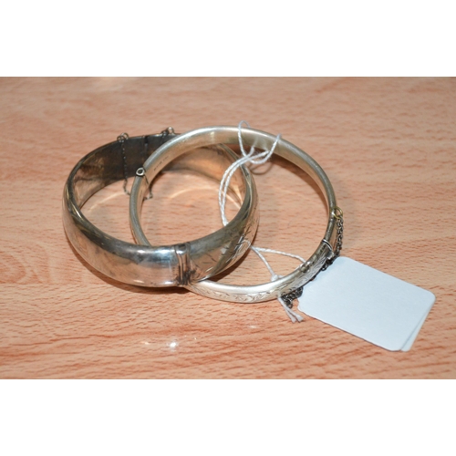 409 - 2 sterling silver bangles