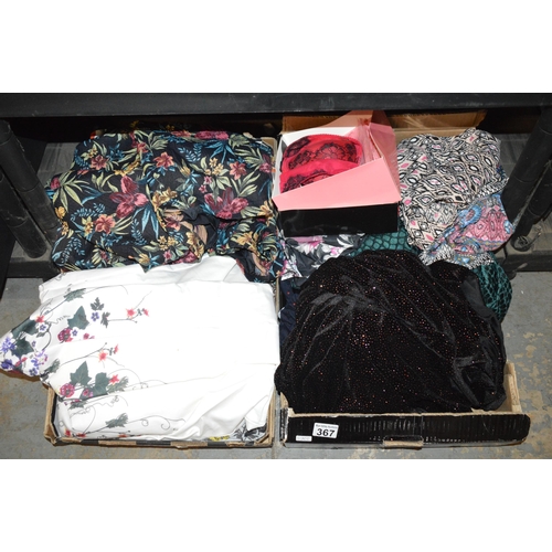 367 - 2 boxes of womenswear