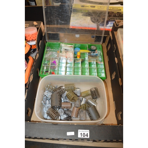 104 - box of fishing tackle