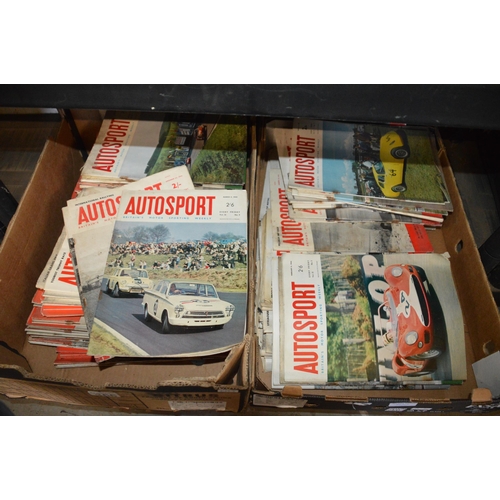 2 boxes of autosport magazines