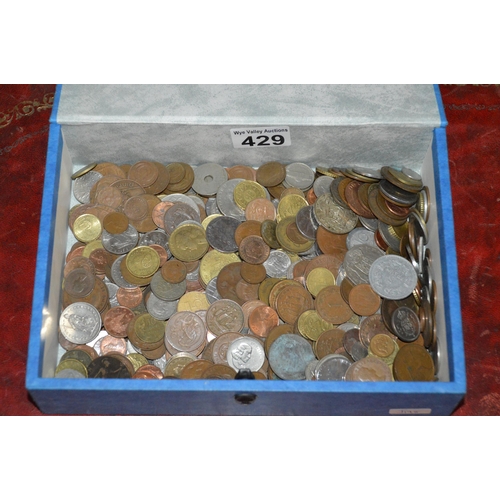 429 - box of mixed coins