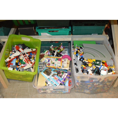 184 - 3 tubs of lego