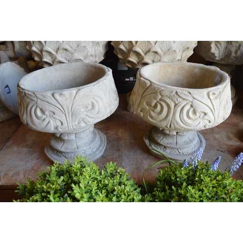 235 - 2 concrete plant pots