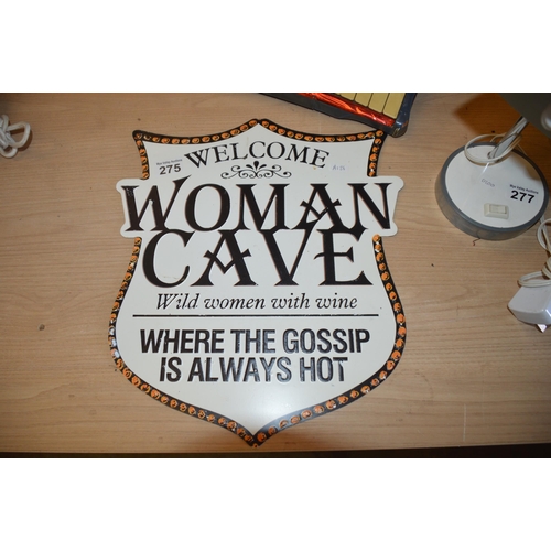 275 - woman cave sign