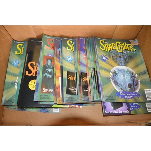 107 - box of spine chiller magazines