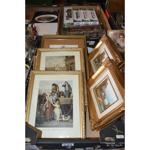 148 - qty of framed prints