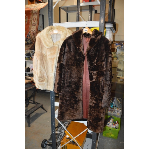 164 - 2 fur coats