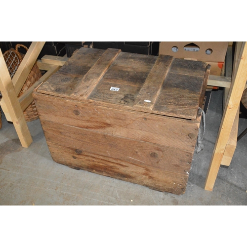 243 - wooden trunk