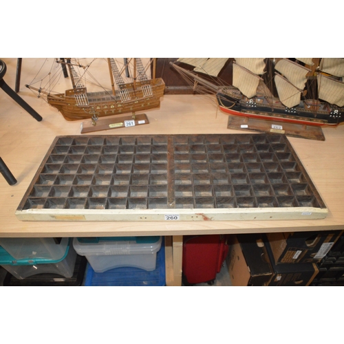 260 - printers tray