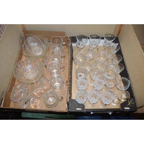 293 - 2 boxes of glassware