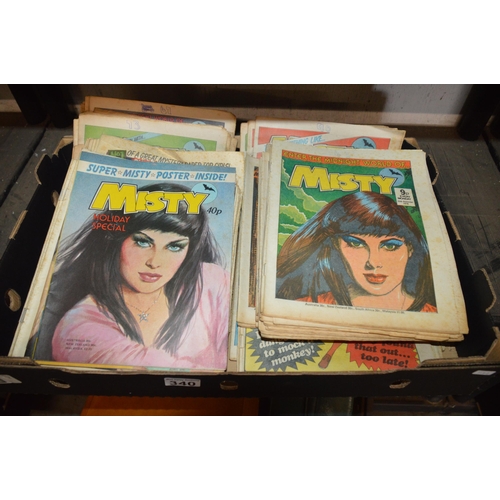 340 - qty of misty magazines