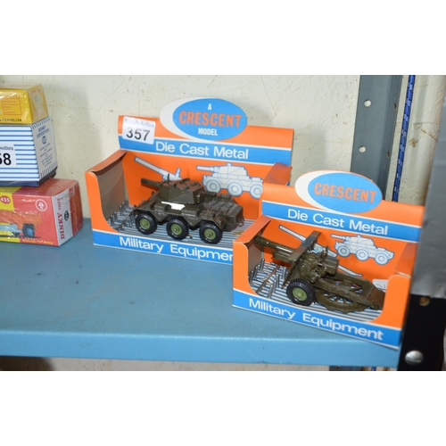 357 - 2 diecast Crescent toys