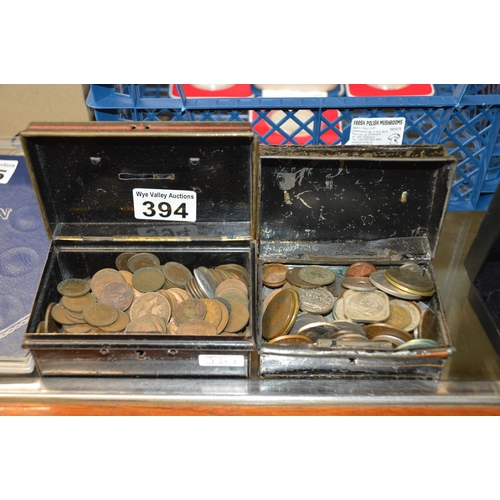 394 - 2 boxes of coins