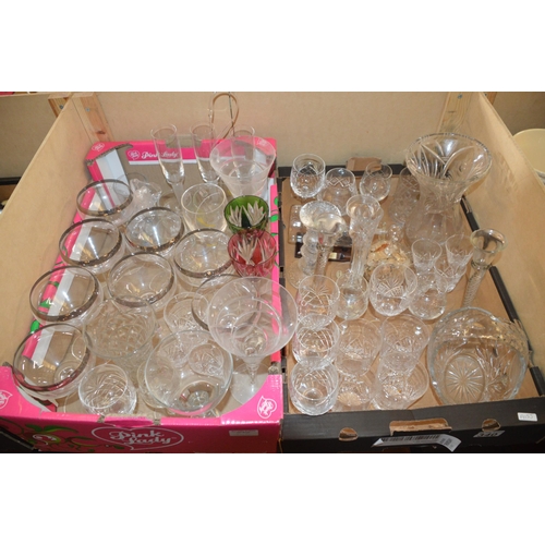 340 - 2 boxes of glassware